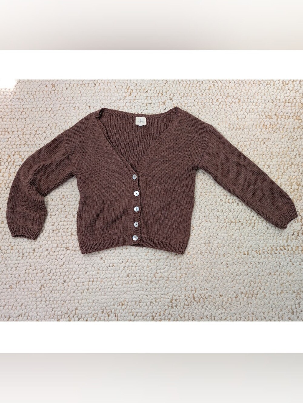 Hand Knitted Cardigan - Size S/M UK Women